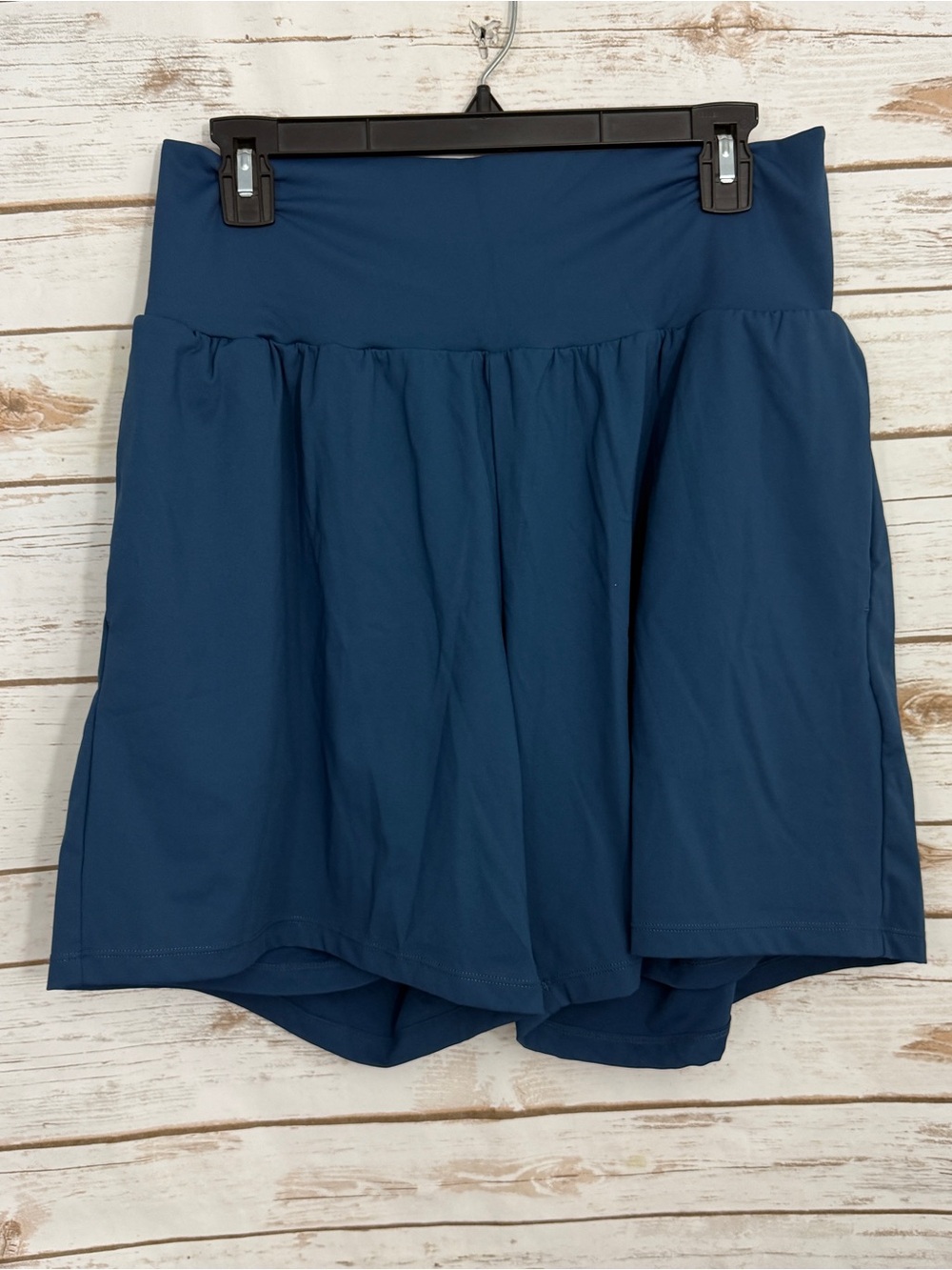 Halara Blue SoftlyZero Airy High Waisted Cool Touch Yoga Shorts XL